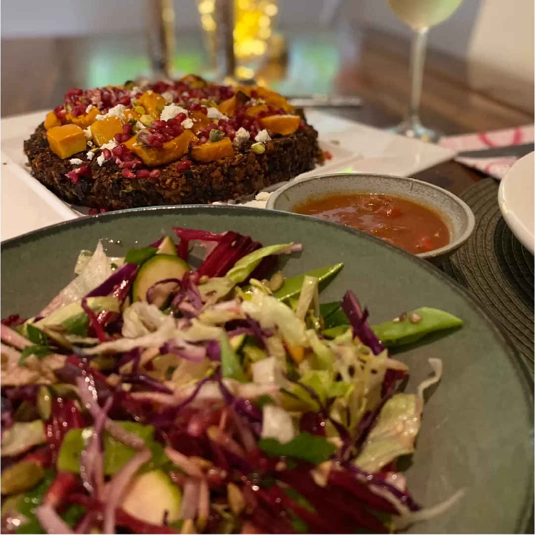 Vegetarian Christmas feast