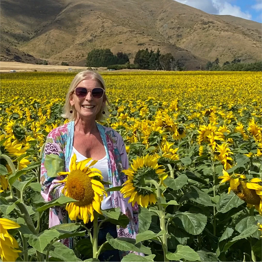 So much joy when you discover a field of sunflowers!